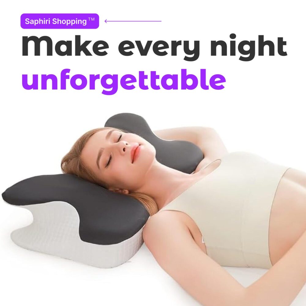 Dark Grey Ergonomic Cervical Pillow