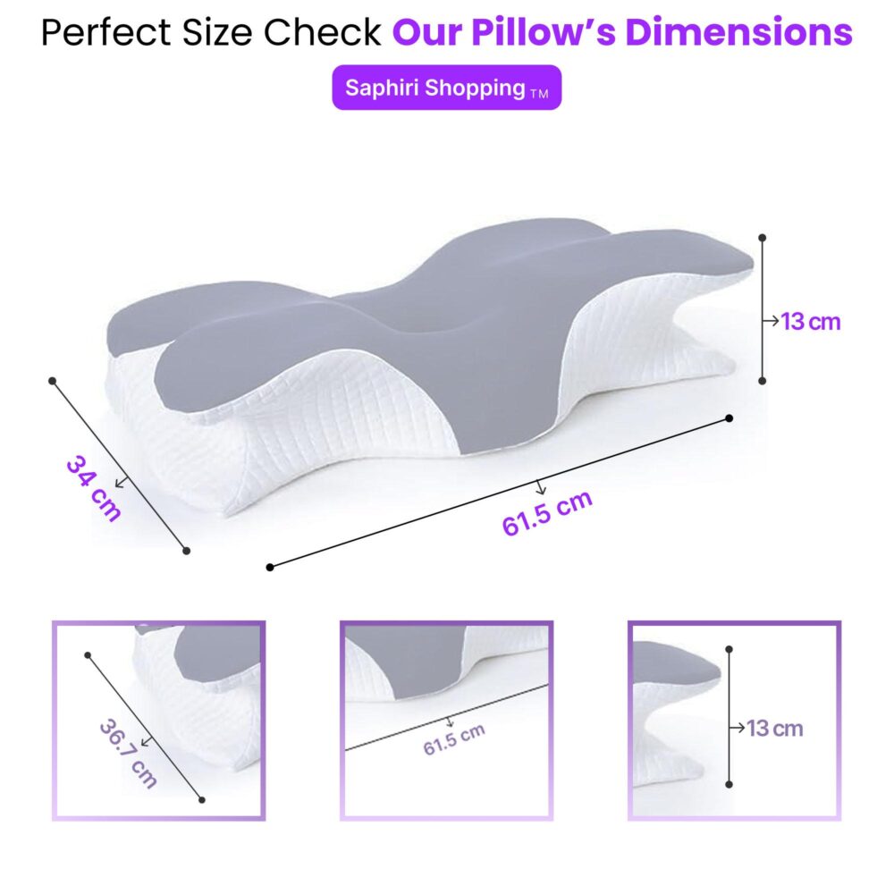 4 copy Light Grey Ergonomic Cervical Pillow
