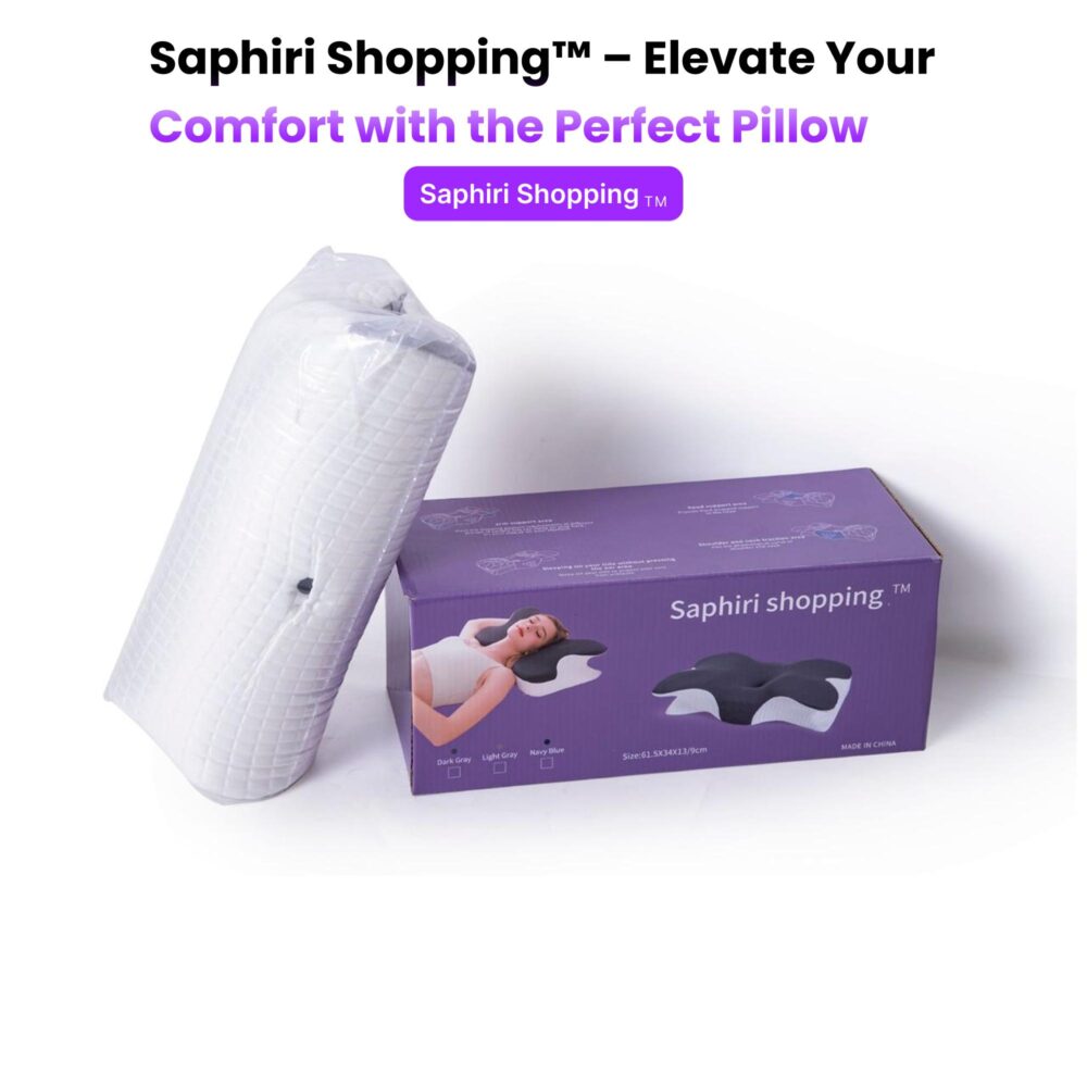 Dark Grey Ergonomic Cervical Pillow