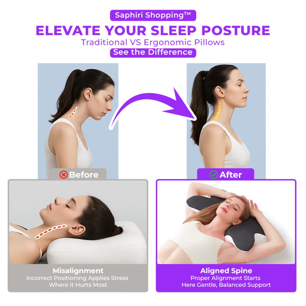 Pillows for Neck Pain Back & Side Sleeping